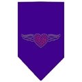Unconditional Love Aviator Rhinestone Bandana Purple Large UN759568